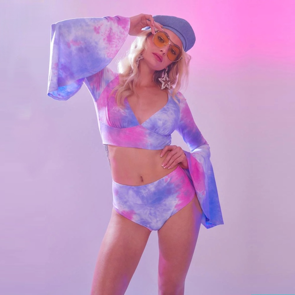 Wild Direction Bell Sleeve Set Sugar Thrillz/Dolls Kill Disco Costume DEADSTOCK